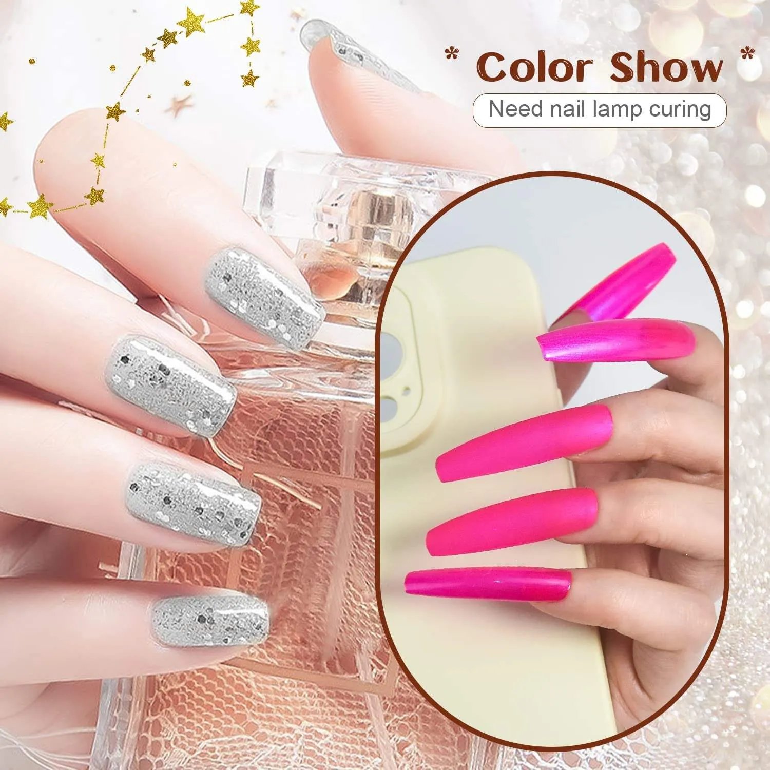 100 Pieces Matte Gel Nail Polish Multi-Color