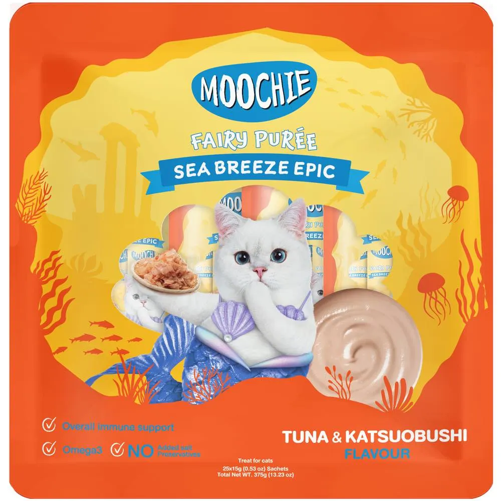 30% OFF: Moochie Fairy Puree Tuna & Katsuobushi Liquid Cat Treats