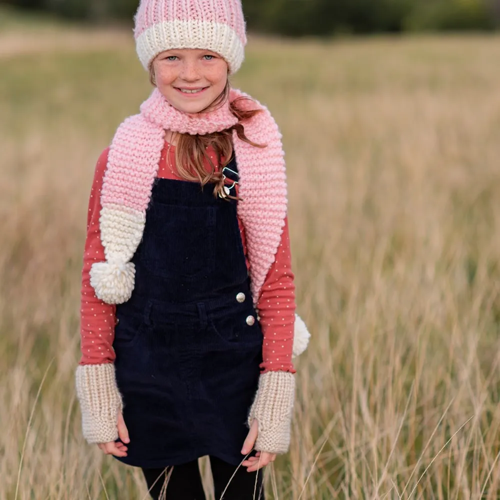 Acorn Kids: Traveller Chunky Scarf Pink