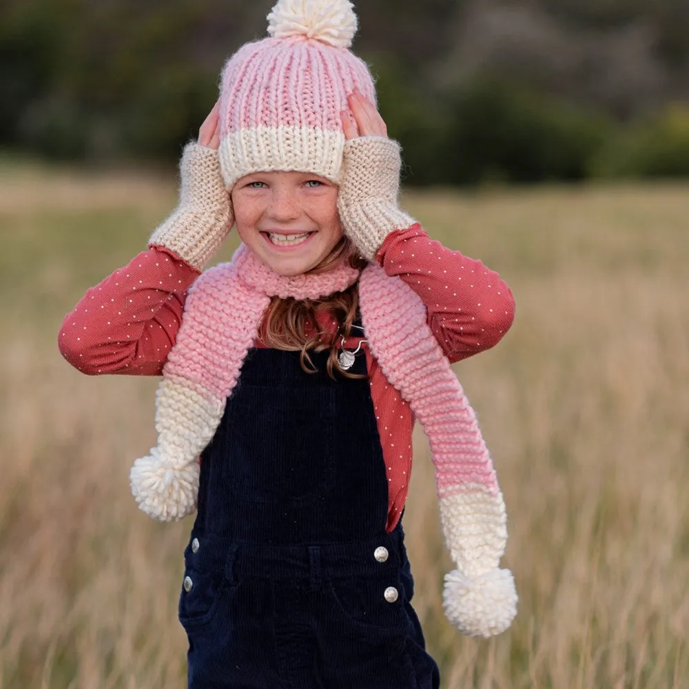 Acorn Kids: Traveller Chunky Scarf Pink