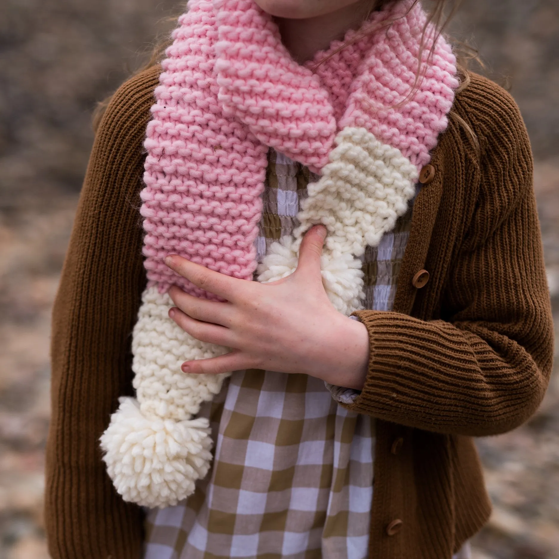 Acorn Kids: Traveller Chunky Scarf Pink