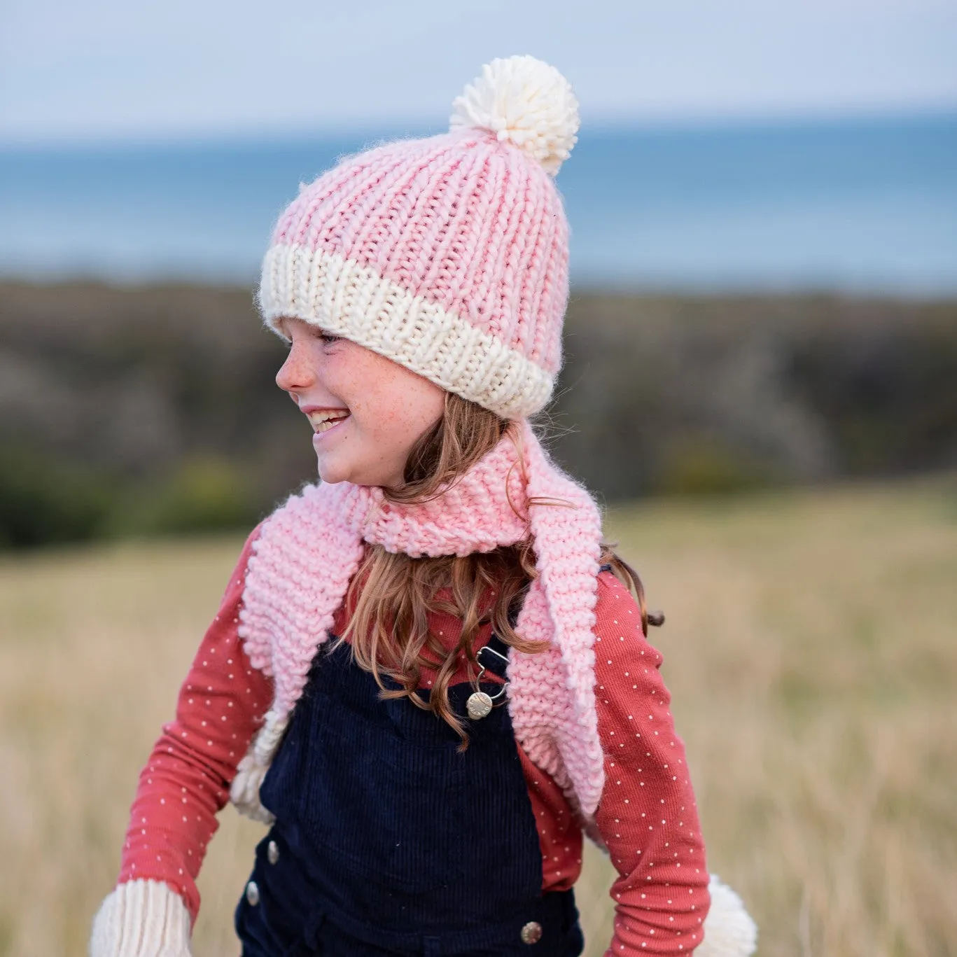 Acorn Kids: Traveller Chunky Scarf Pink