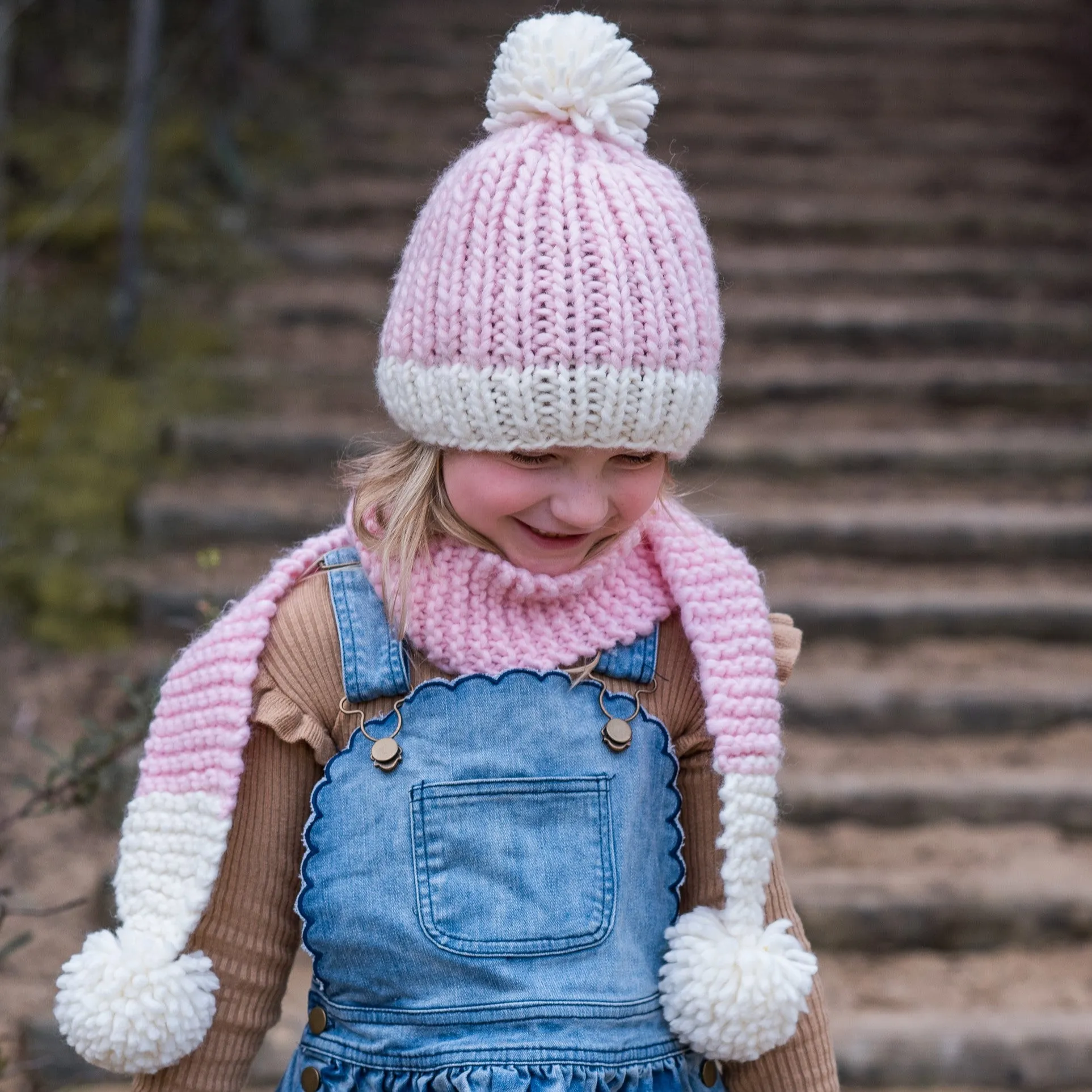 Acorn Kids: Traveller Chunky Scarf Pink