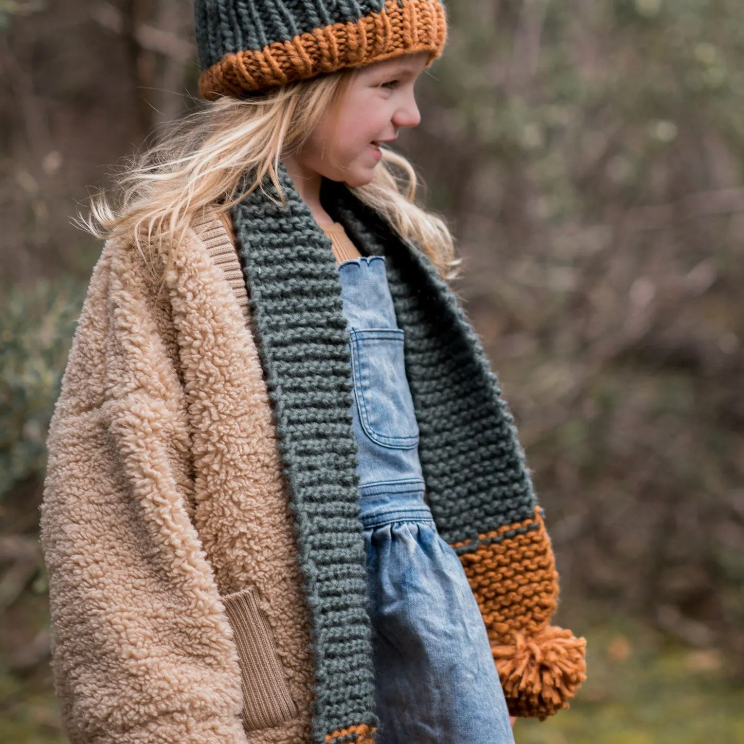 Acorn Kids: Traveller Chunky Scarf Slate