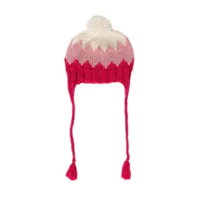 Acorn Kids: Zig Zag Beanie Pink and Cream