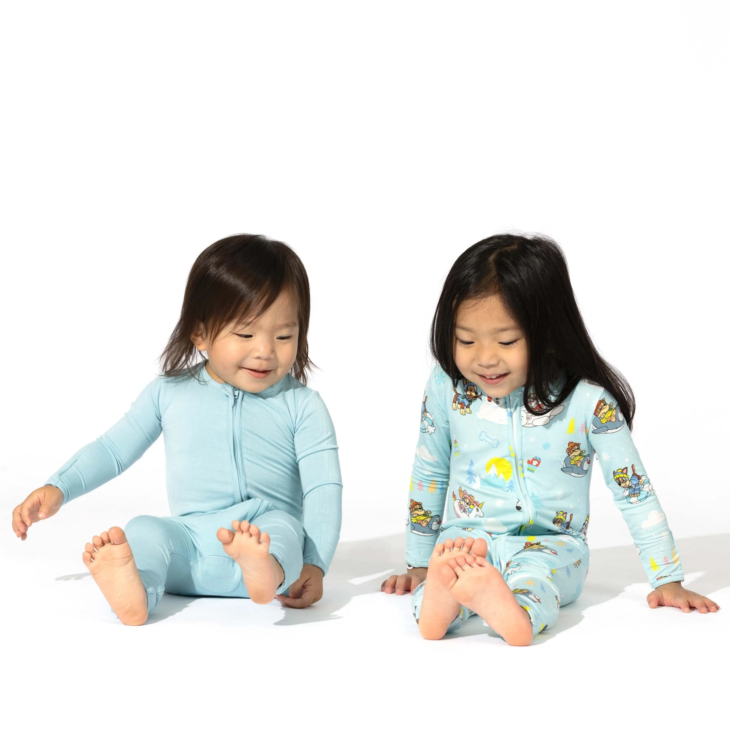 Adventure Blue Bamboo Convertible Footie