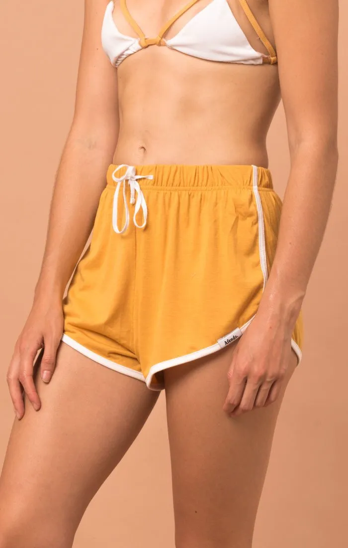 Afends Womens Venus - Mustard - Easy Shorts