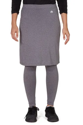 Ankle Fit Snoga Athletic Skirt in Heather Grey