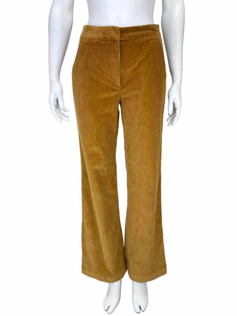 Aritzia Babaton Women's Cole Corduroy Wide Leg Pant Golden Amber Size 2