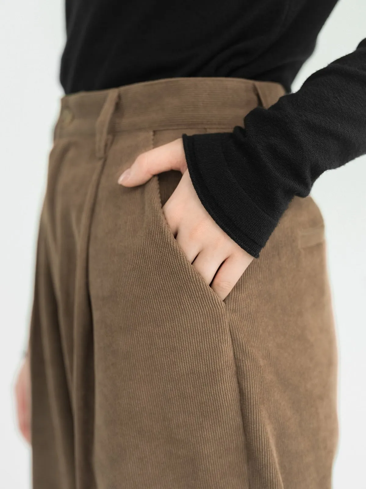 Arya Corduroy Straight Leg Pants*