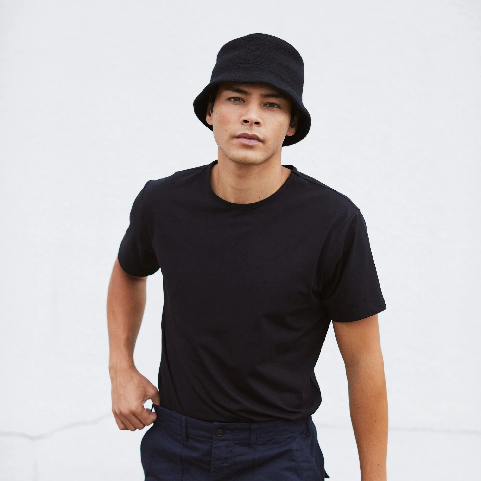 Aye Knit Bucket Hat - Black