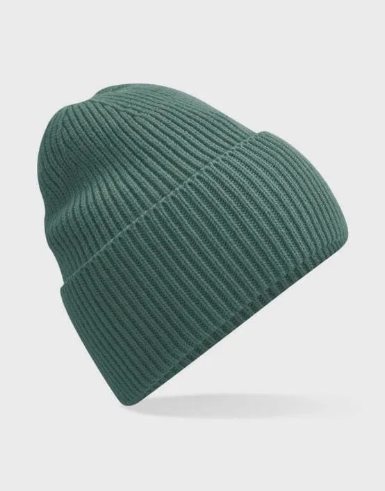 Beechfield Oversized Beanie Hat Marine Green