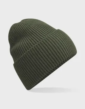 Beechfield Oversized Beanie Hat Olive