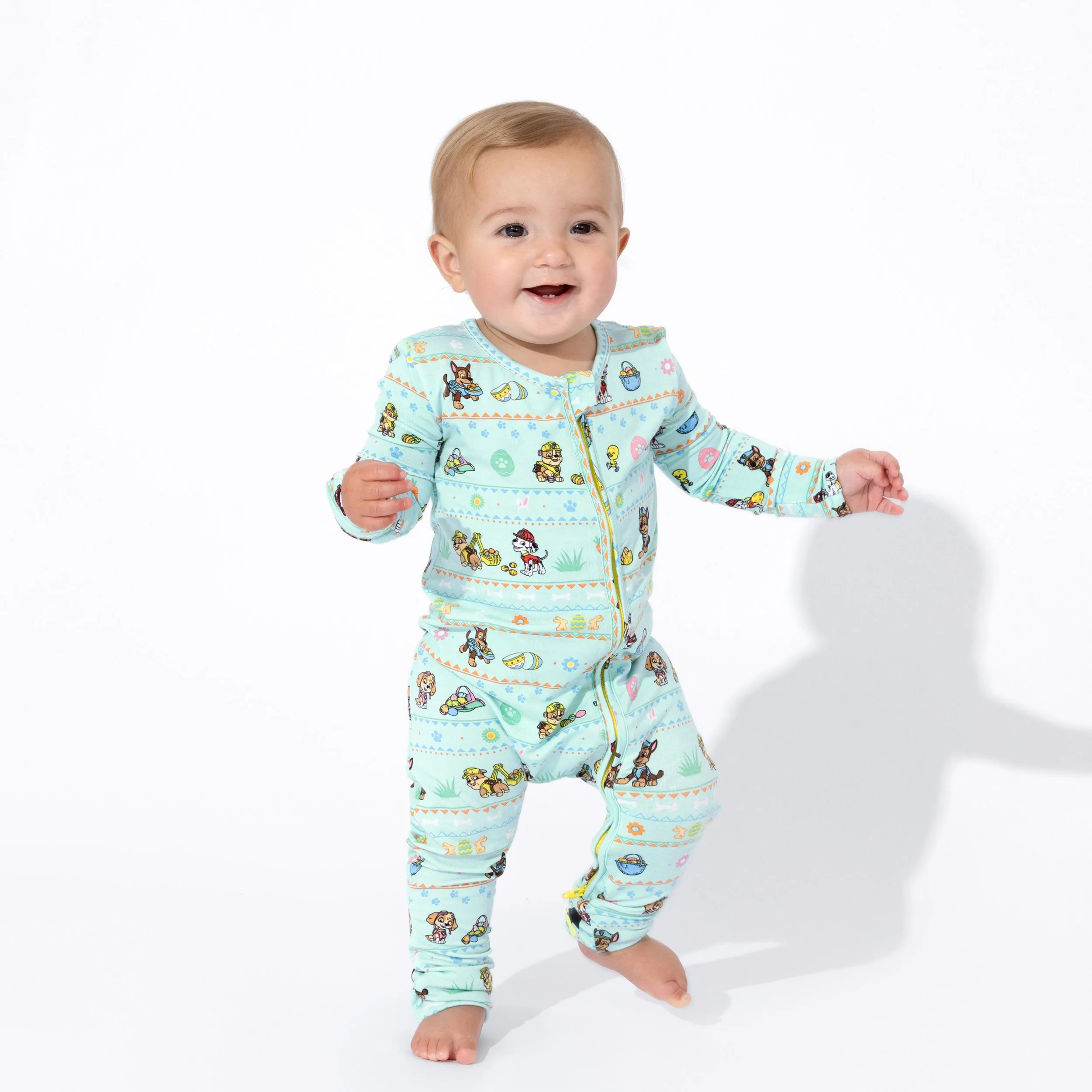 Bellabu Bear x Paw Patrol Easter Bamboo Kids Convertible Romper