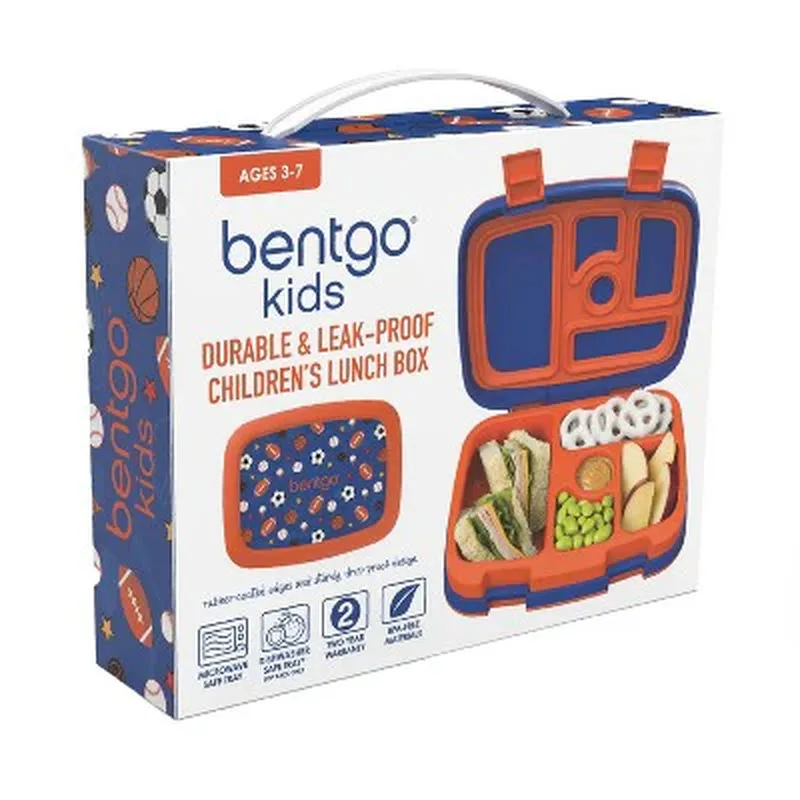 Bentgo Kids' Bento Lunch Box for School Leak-Proof Drop-Proof 5 Compartments