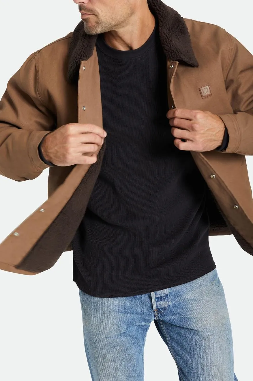 Beta Sherpa Lined Coaches Jacket - Desert Palm