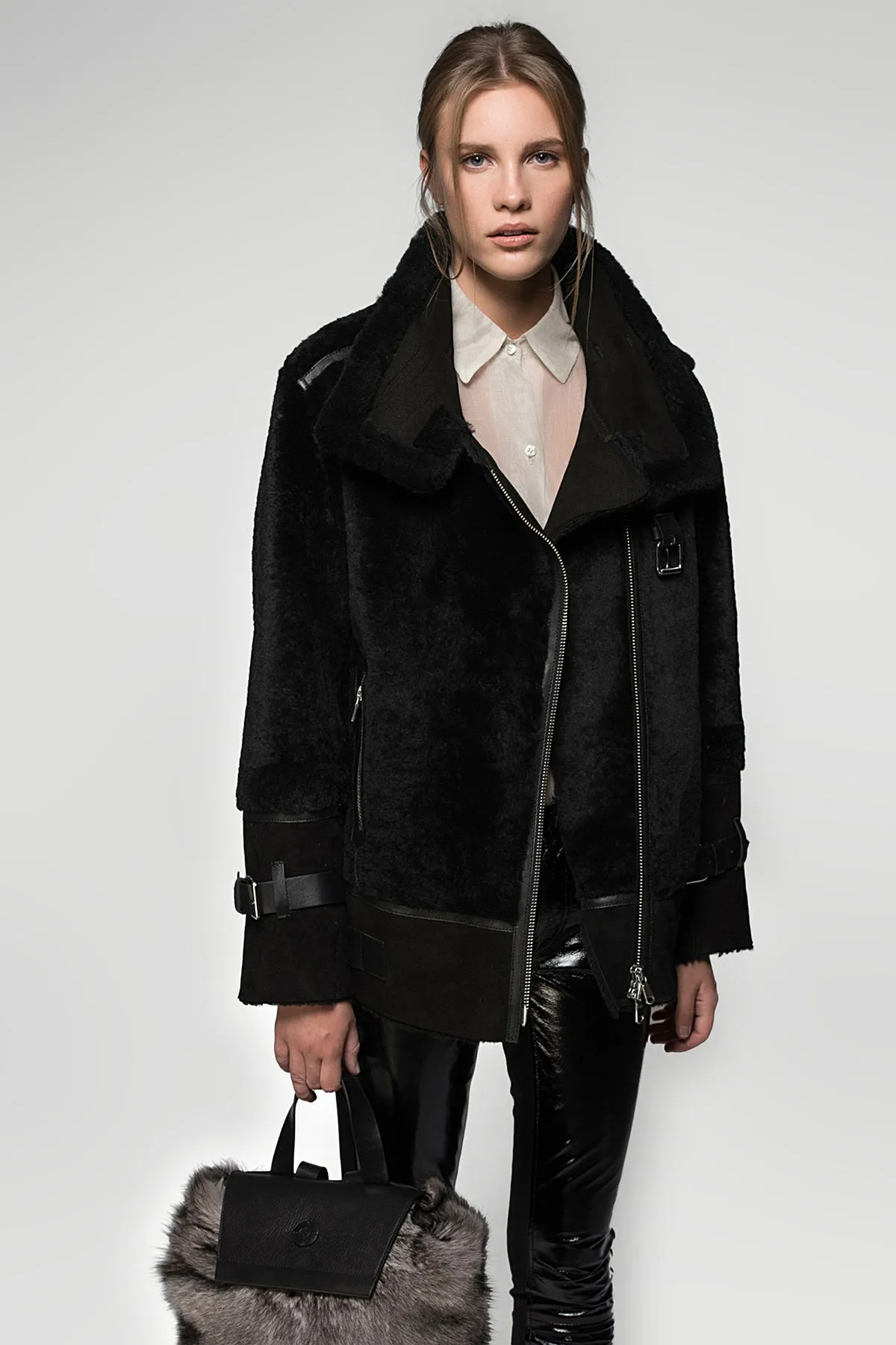 Black Shearling Jacket