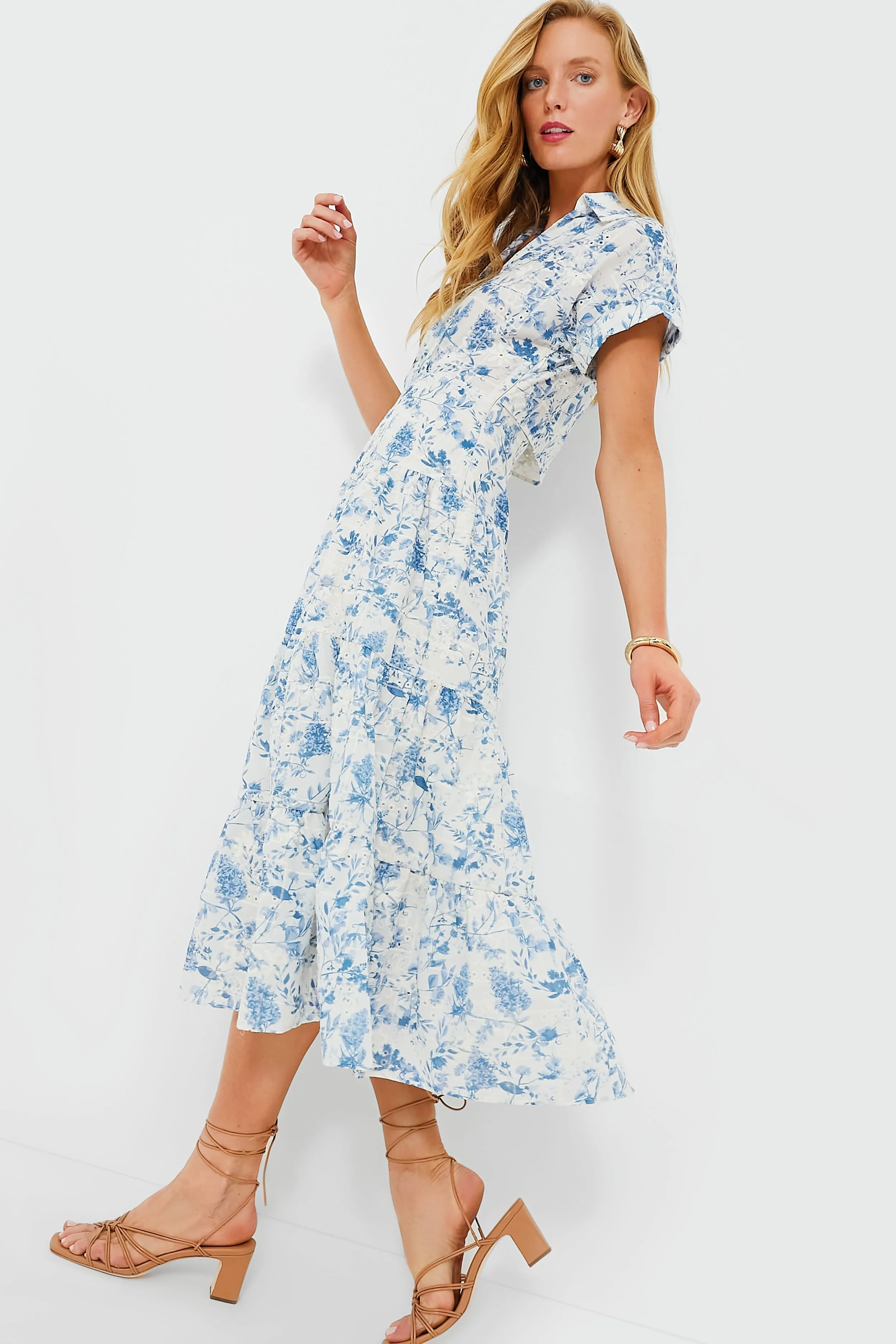 Blue Davina Shirt Dress