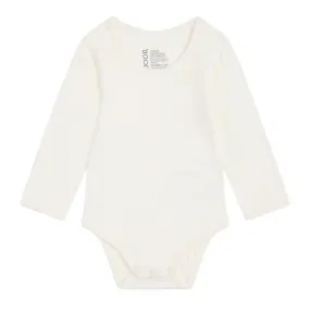 Boody Baby Long Sleeve Bodysuit Natural White