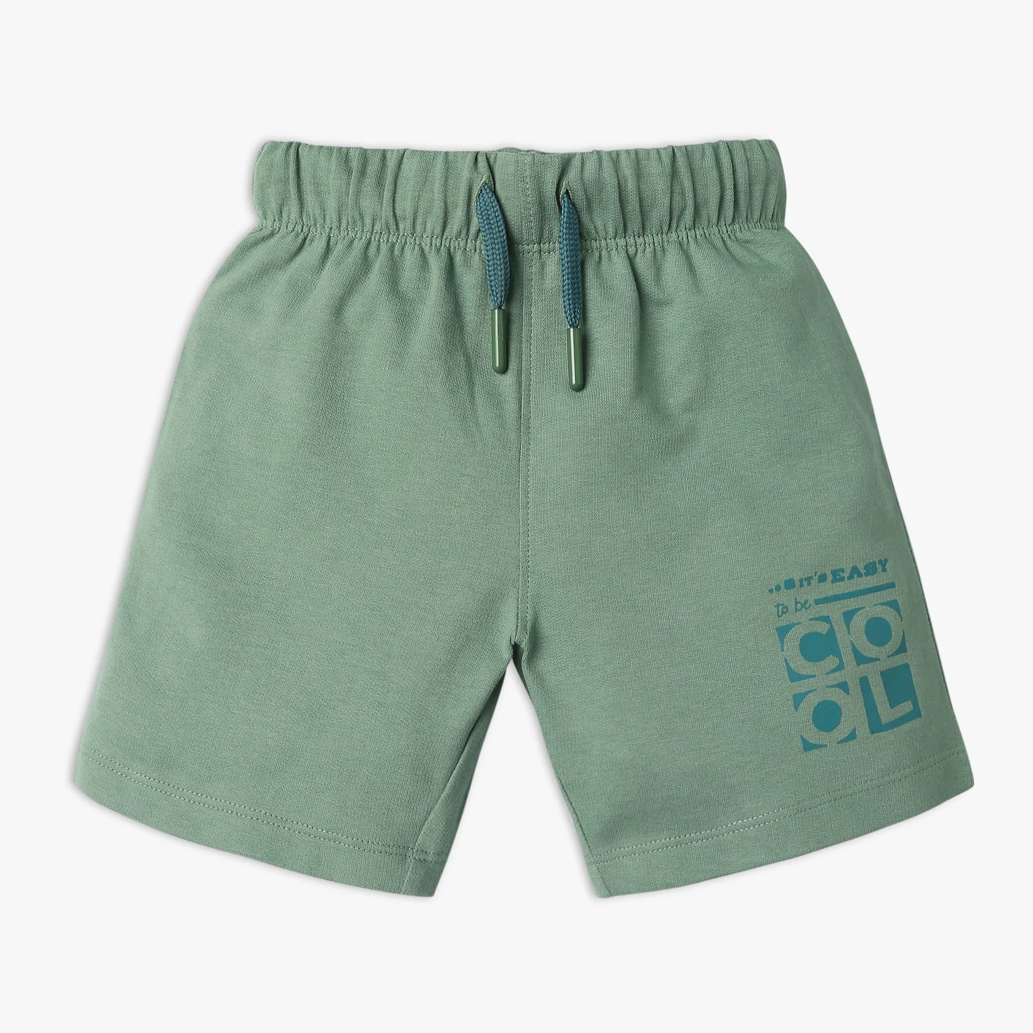 Boy's Regular Fit Solid Mid Rise Shorts