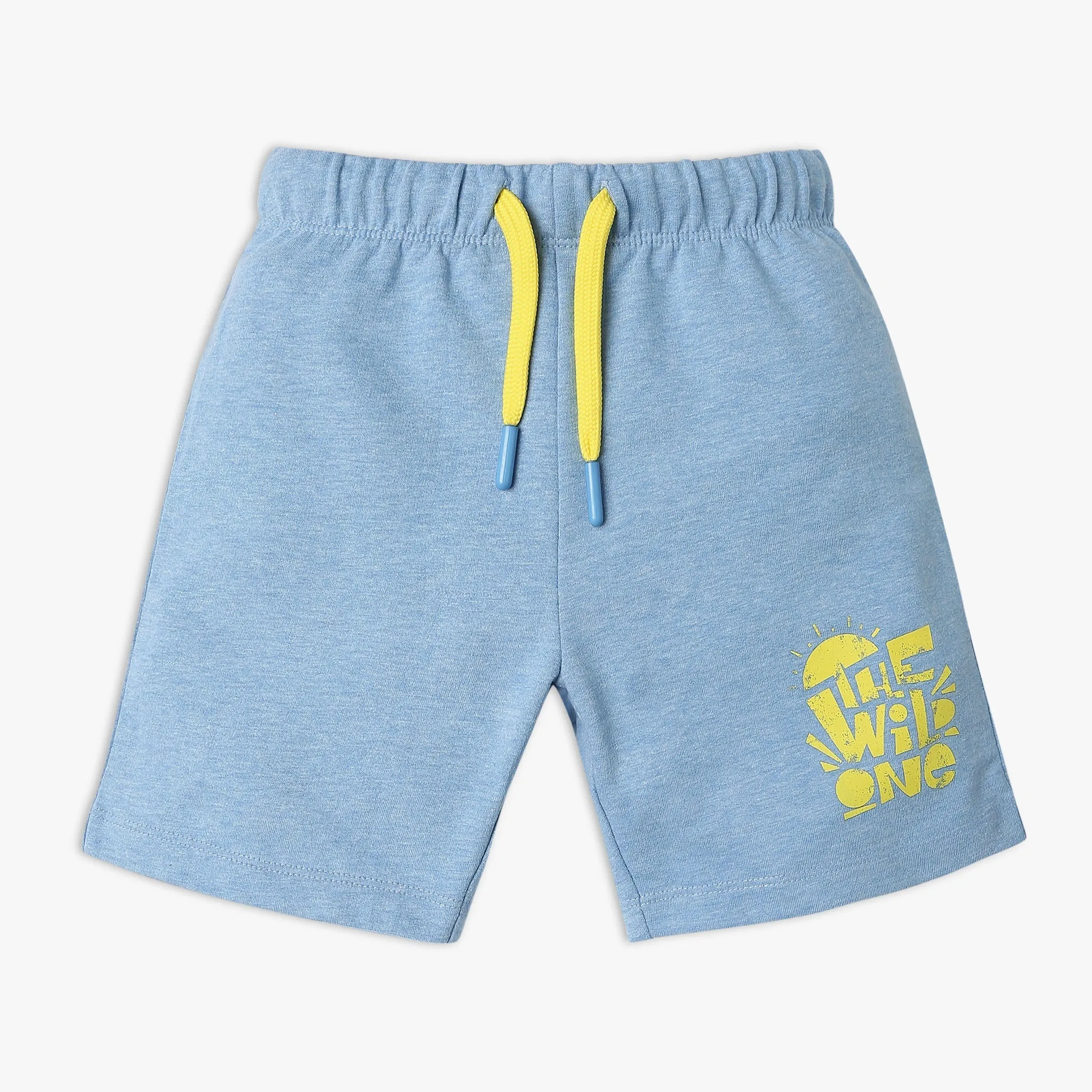 Boy's Regular Fit Solid Mid Rise Shorts