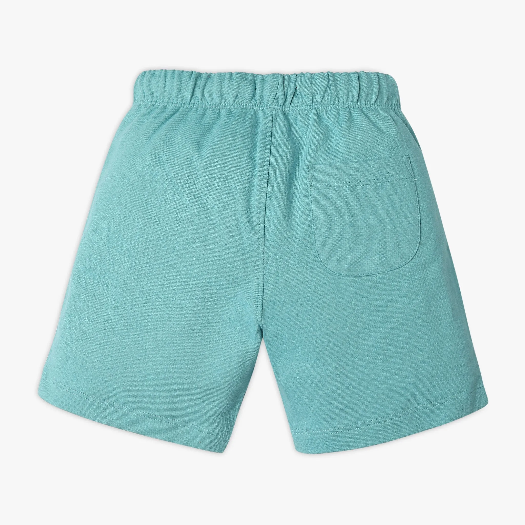 Boy's Regular Fit Solid Mid Rise Shorts