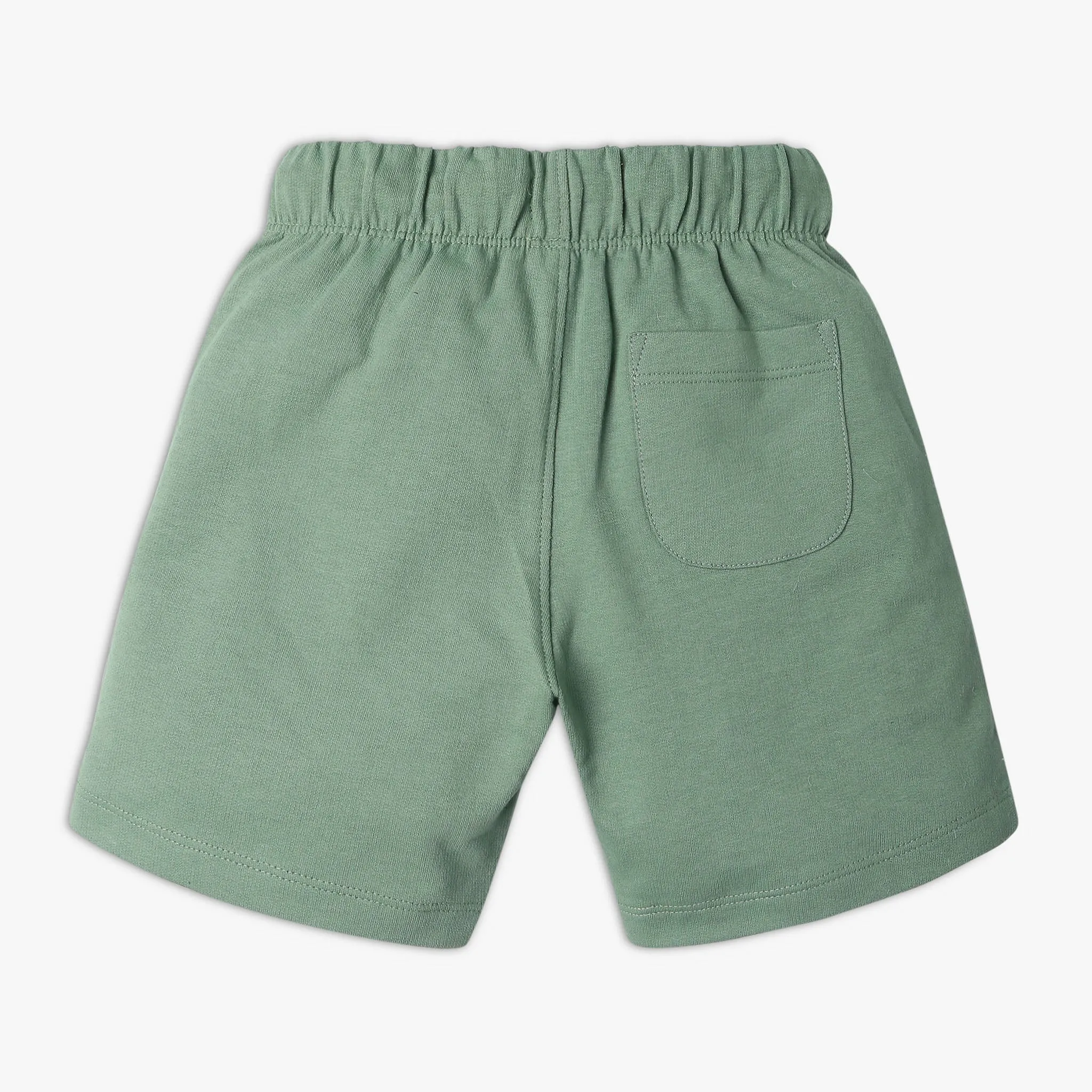 Boy's Regular Fit Solid Mid Rise Shorts