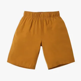 Boy's Regular Fit Solid Mid Rise Shorts