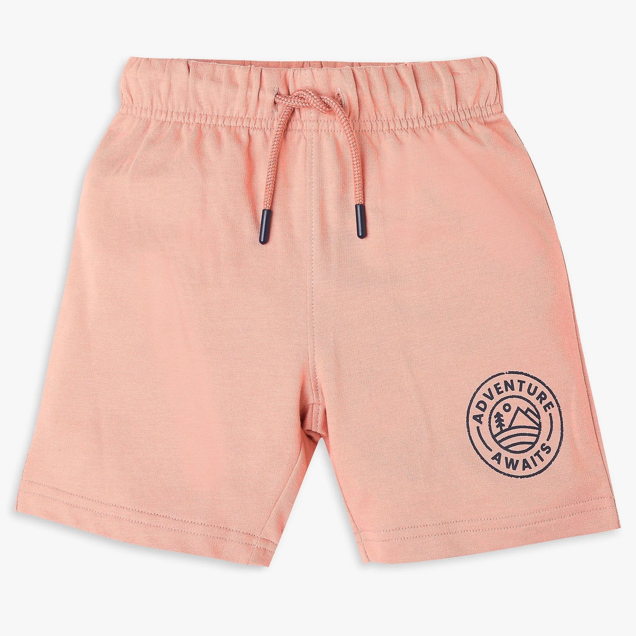 Boy's Regular Fit Solid Mid Rise Shorts