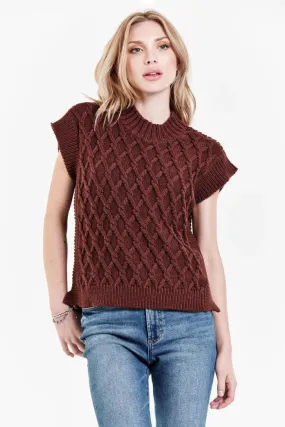 Briana Wide Neck Sweater Vest