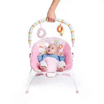 Bright Starts Fancy Fantasy Vibrating Baby Bouncer - Pink