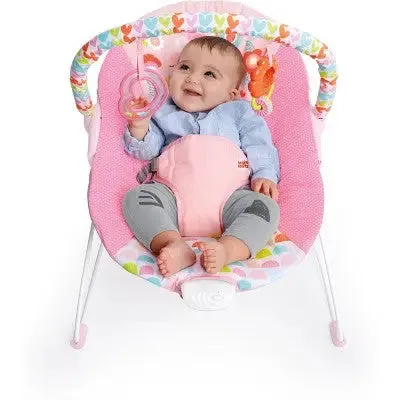 Bright Starts Fancy Fantasy Vibrating Baby Bouncer - Pink