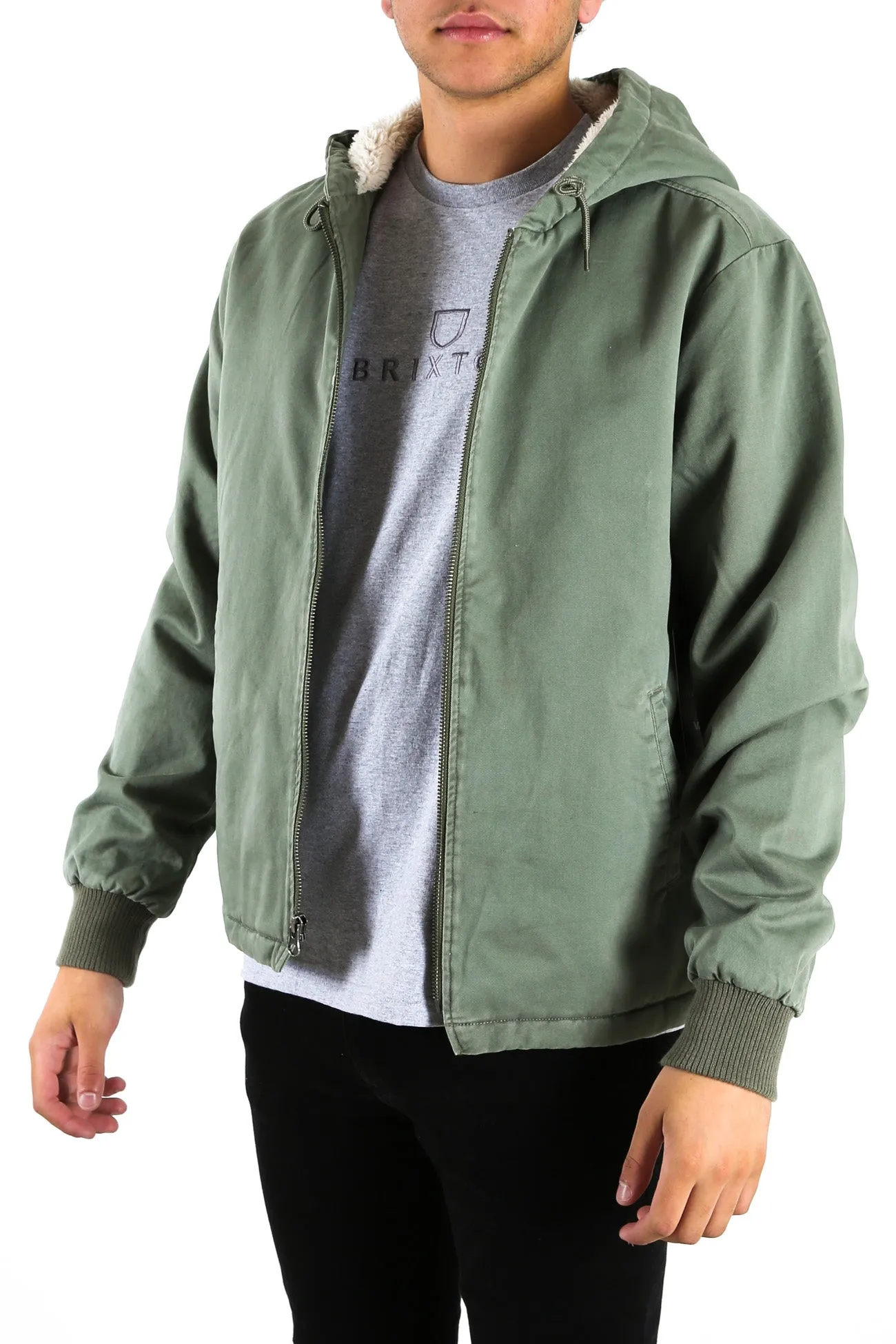 Cali Hooded Sherpa Jacket Sequoia Green