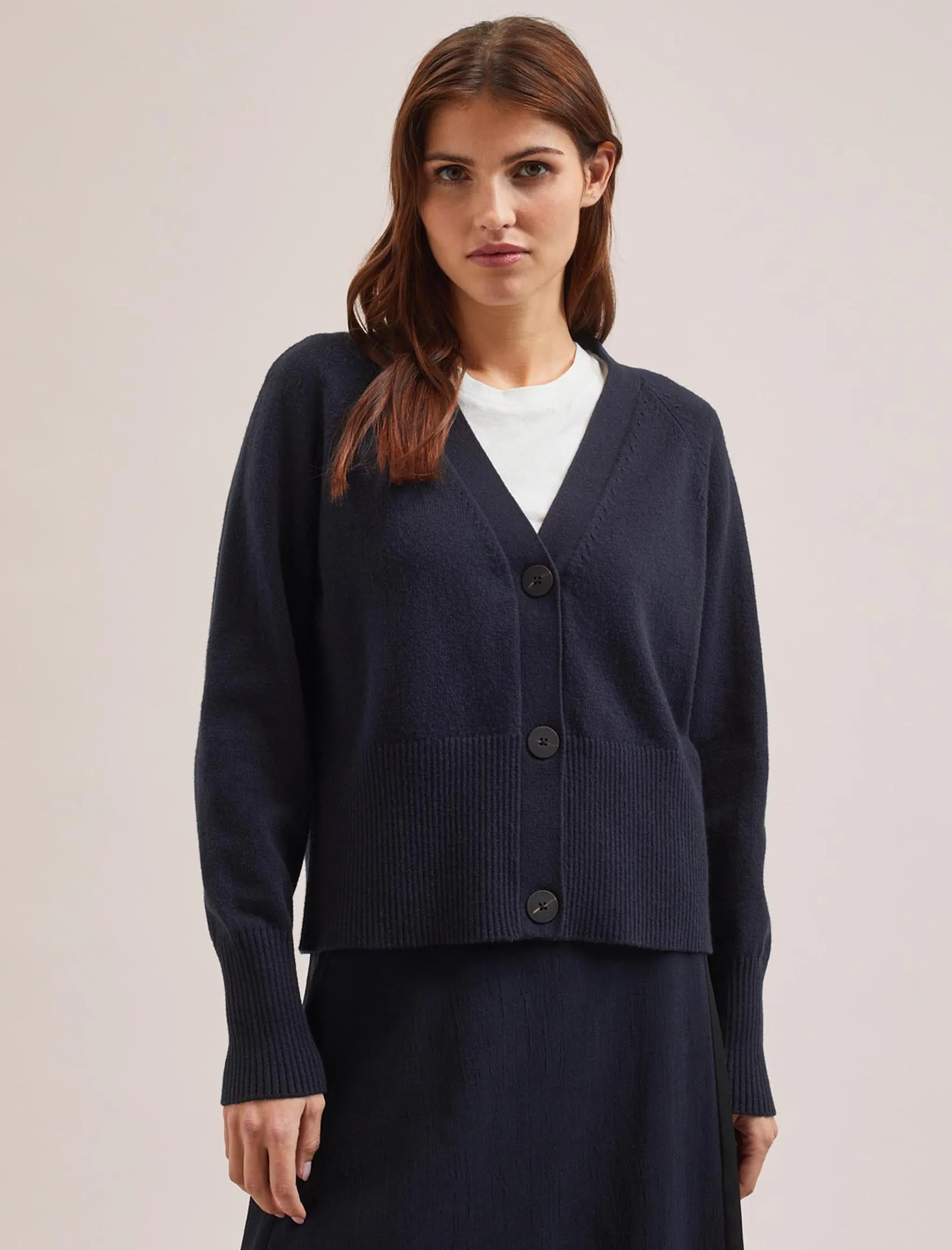 Caro Cotton Cardigan - Navy