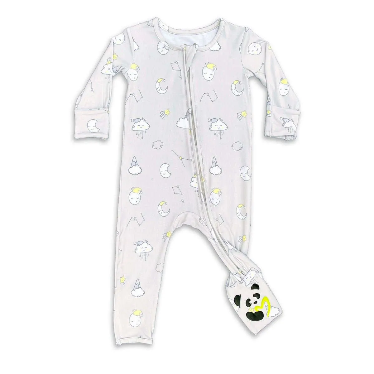 Constellation Grey Bamboo Convertible Footie