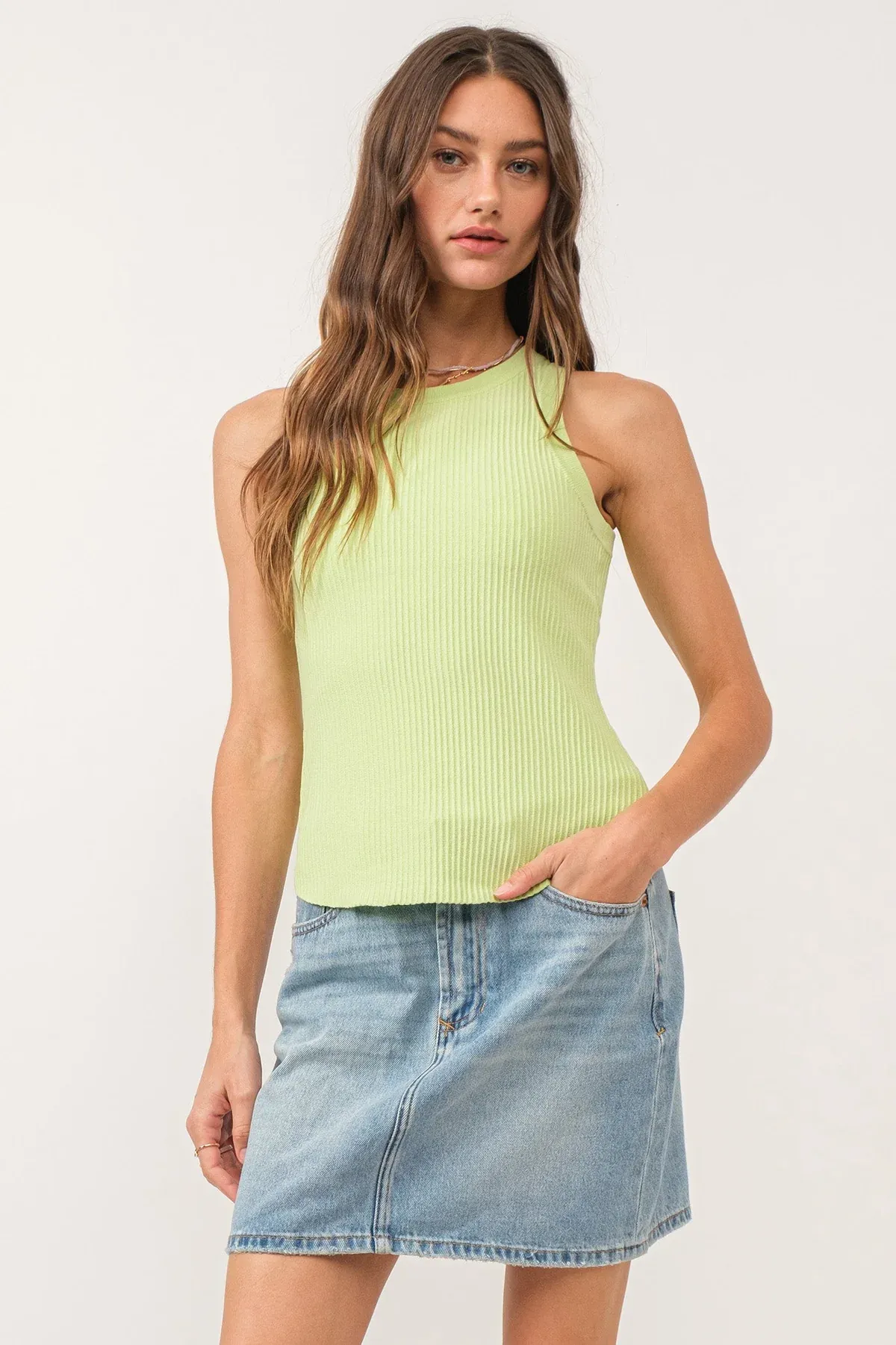 Cora Sleeveless Rib Tank