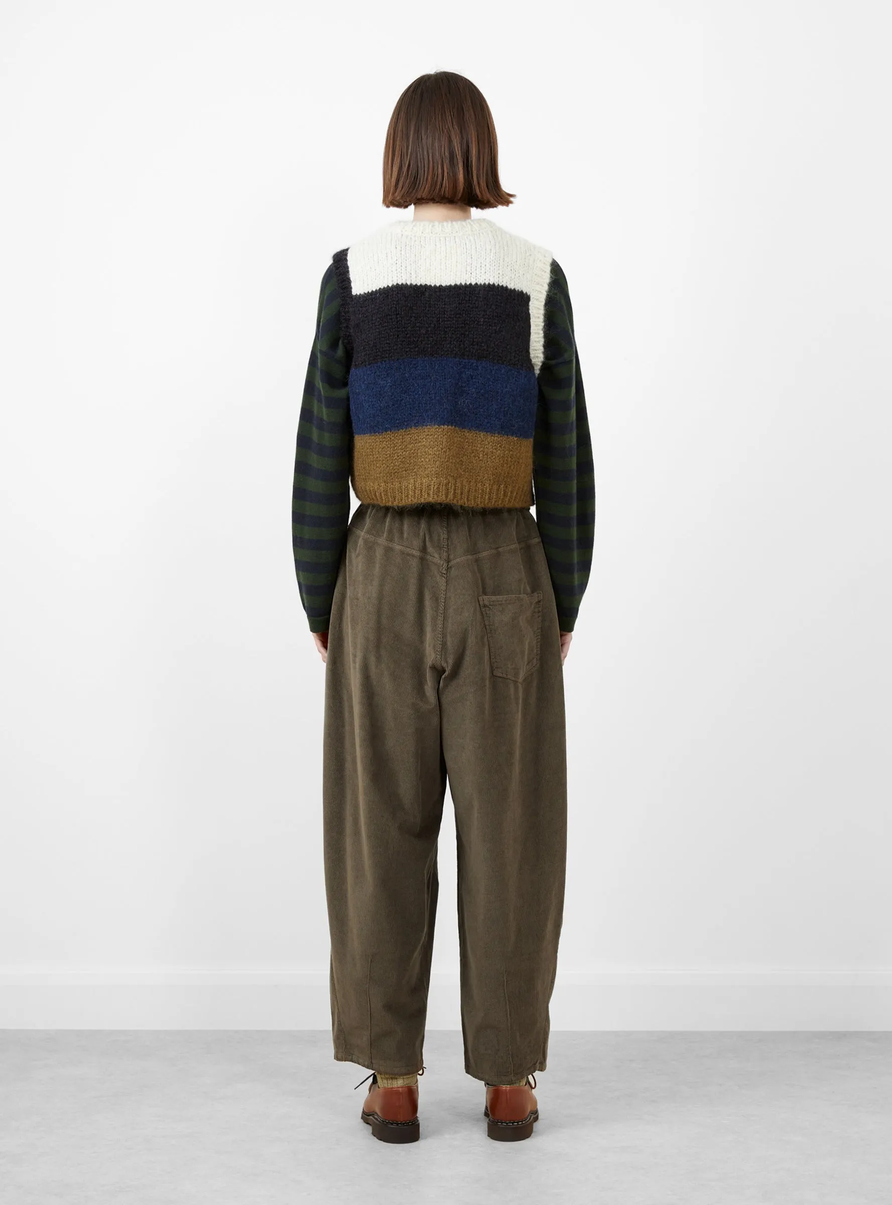 Corduroy Baggy Pants Moss