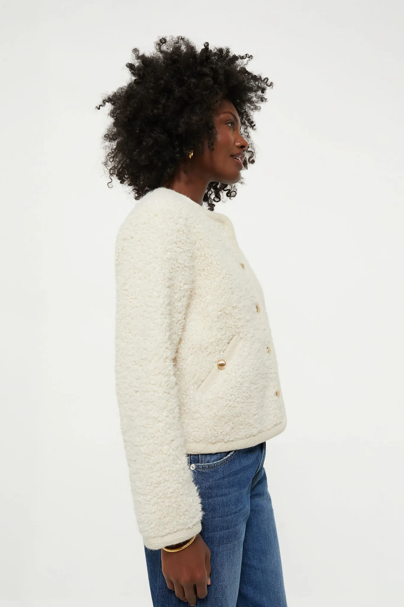 Cream Sherpa Camden Jacket