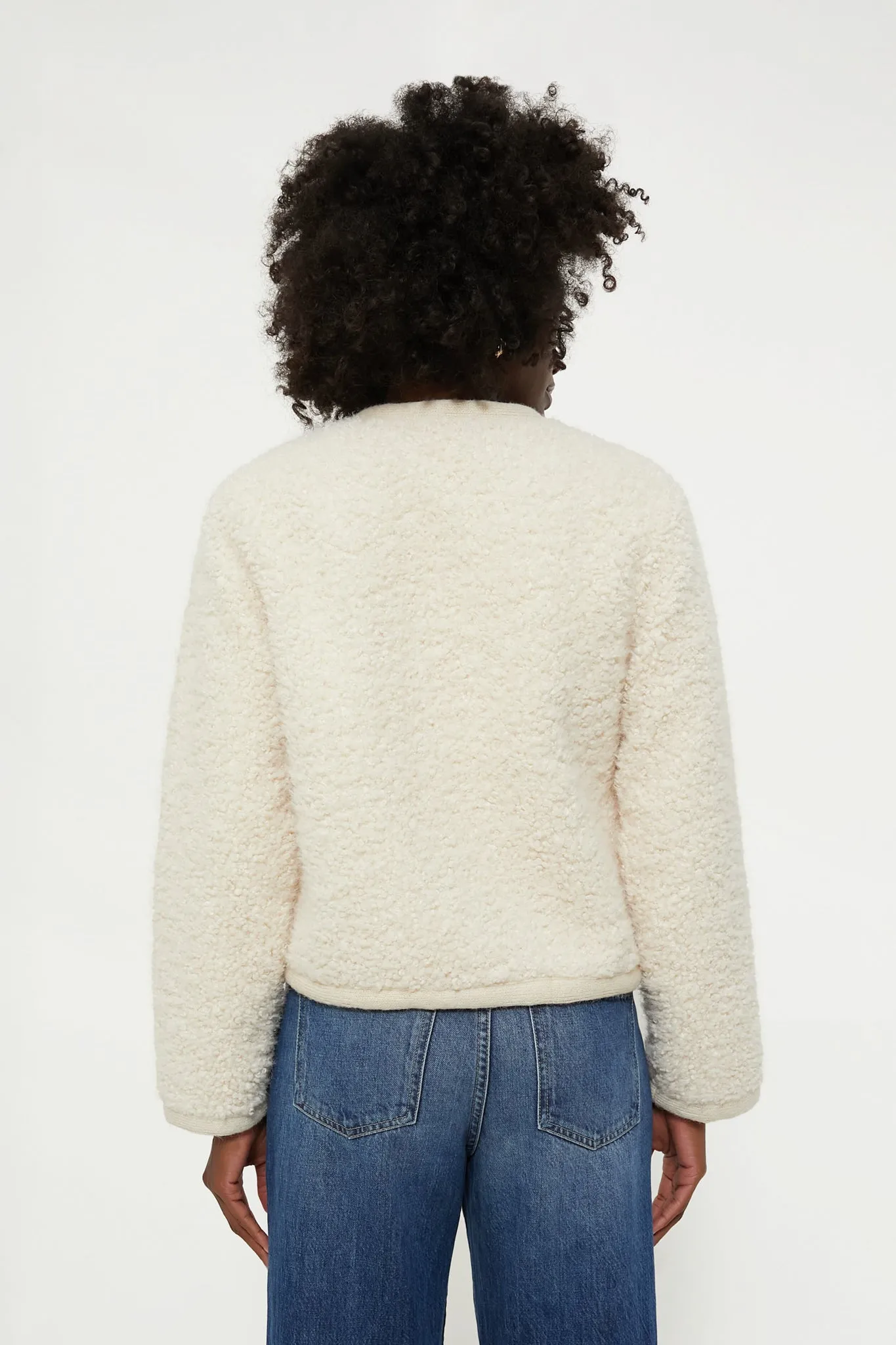 Cream Sherpa Camden Jacket