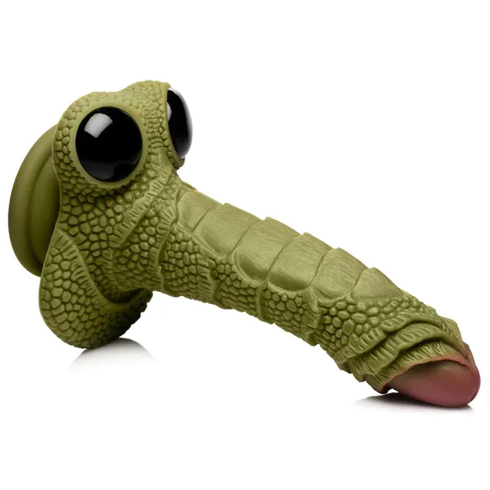 Creature Cock Swamp Monster Green Scaly Silicone Dildo