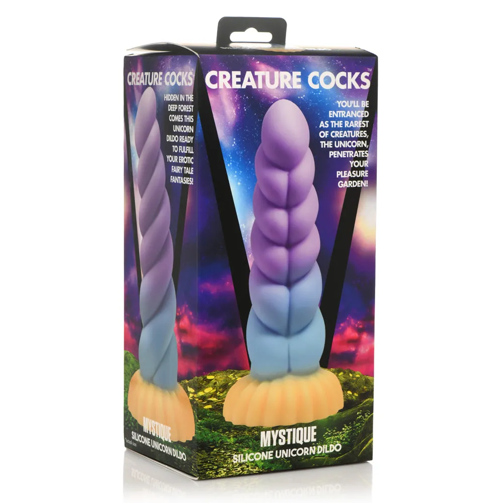 Creature Cocks Mystique Silicone Unicorn Horn Dildo