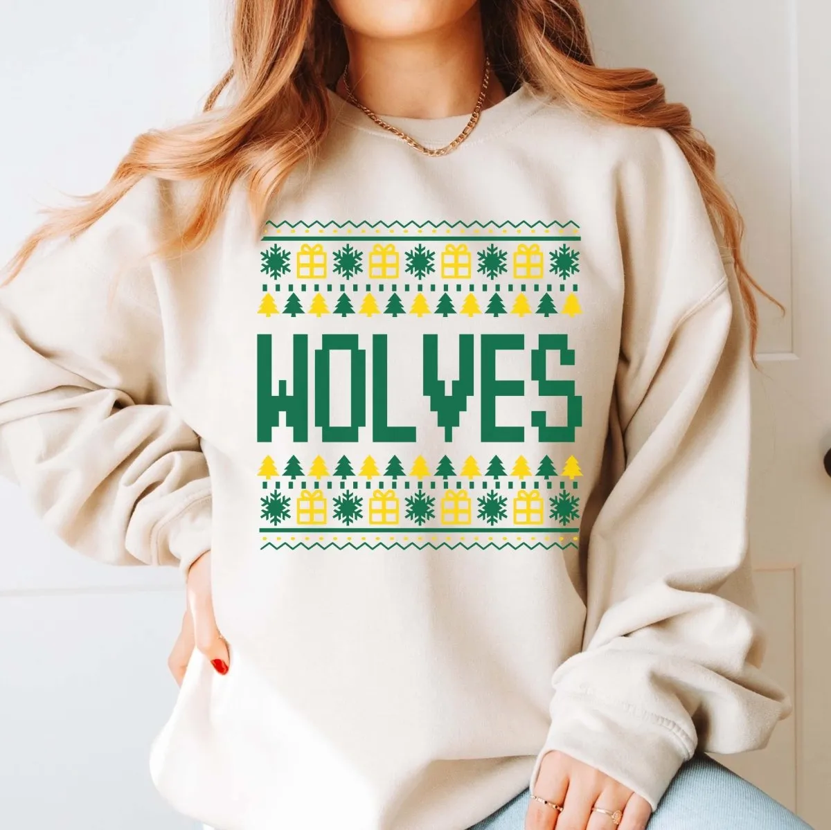 Custom Team Ugly Sweater | Crew Sweatshirts | Wholesale