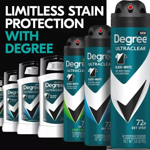 Degree UltraClear Antiperspirant Deodorant Black   White - Men