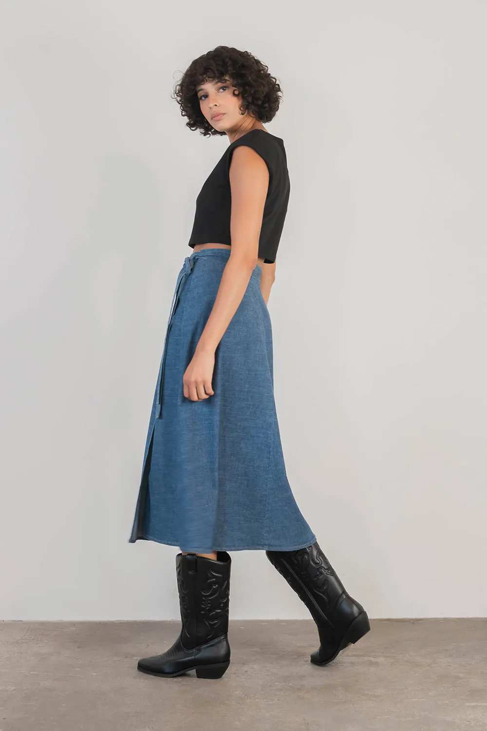 Denim by Nature™ Evelyn Wrap Skirt