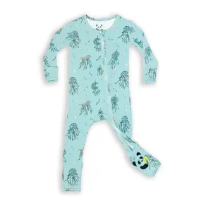 Dreamcatcher Blue Bamboo Convertible Footie