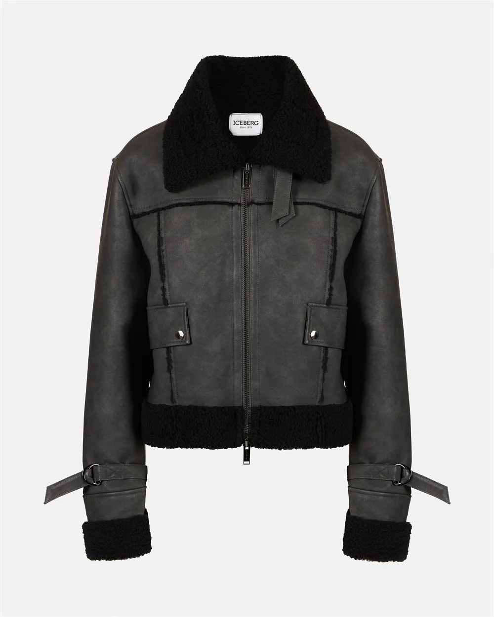 Eco shearling jacket