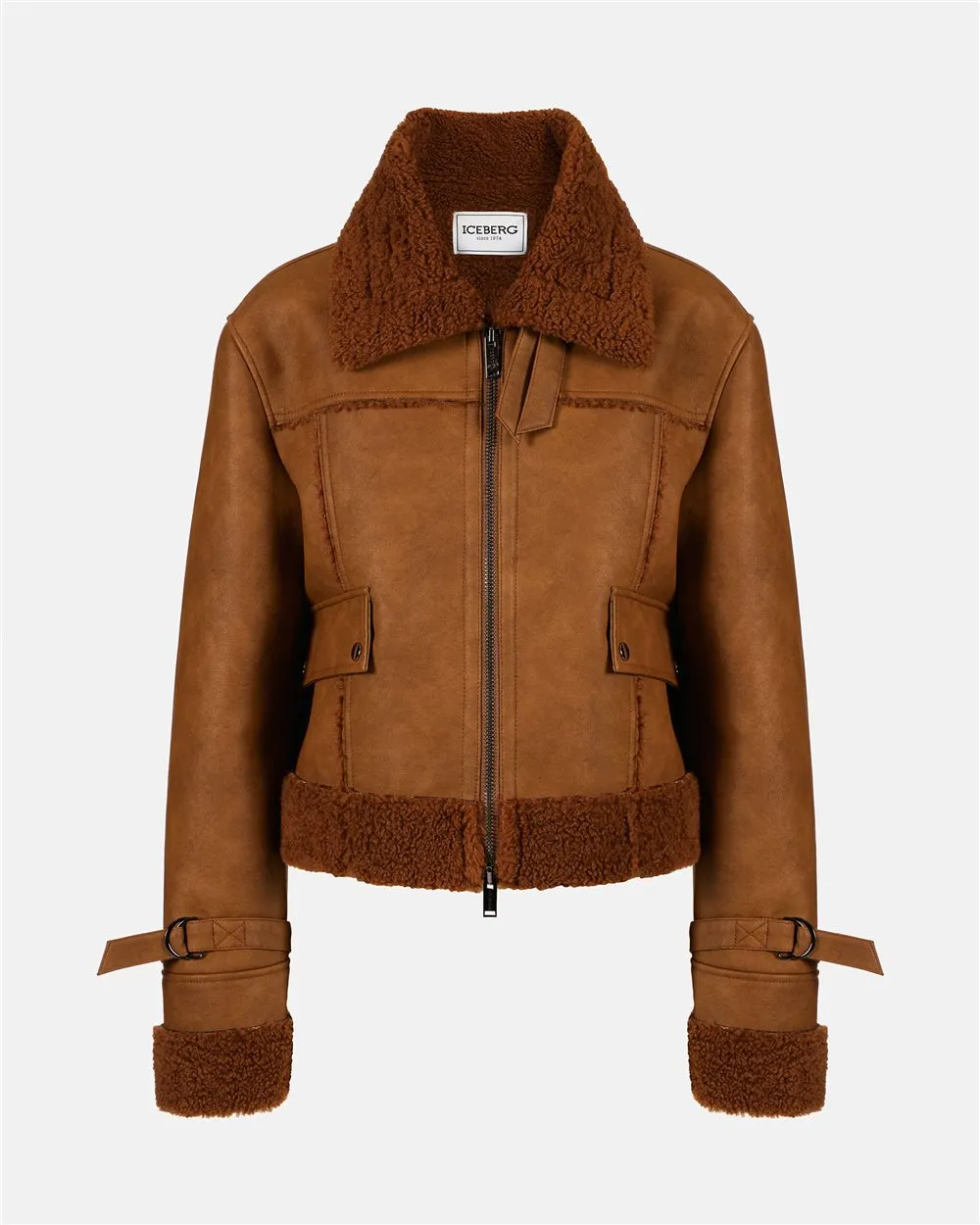 Eco shearling jacket