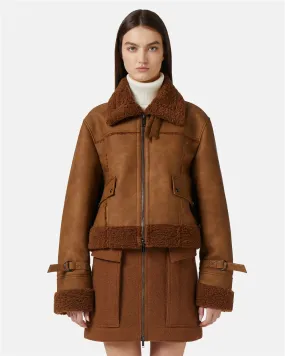 Eco shearling jacket