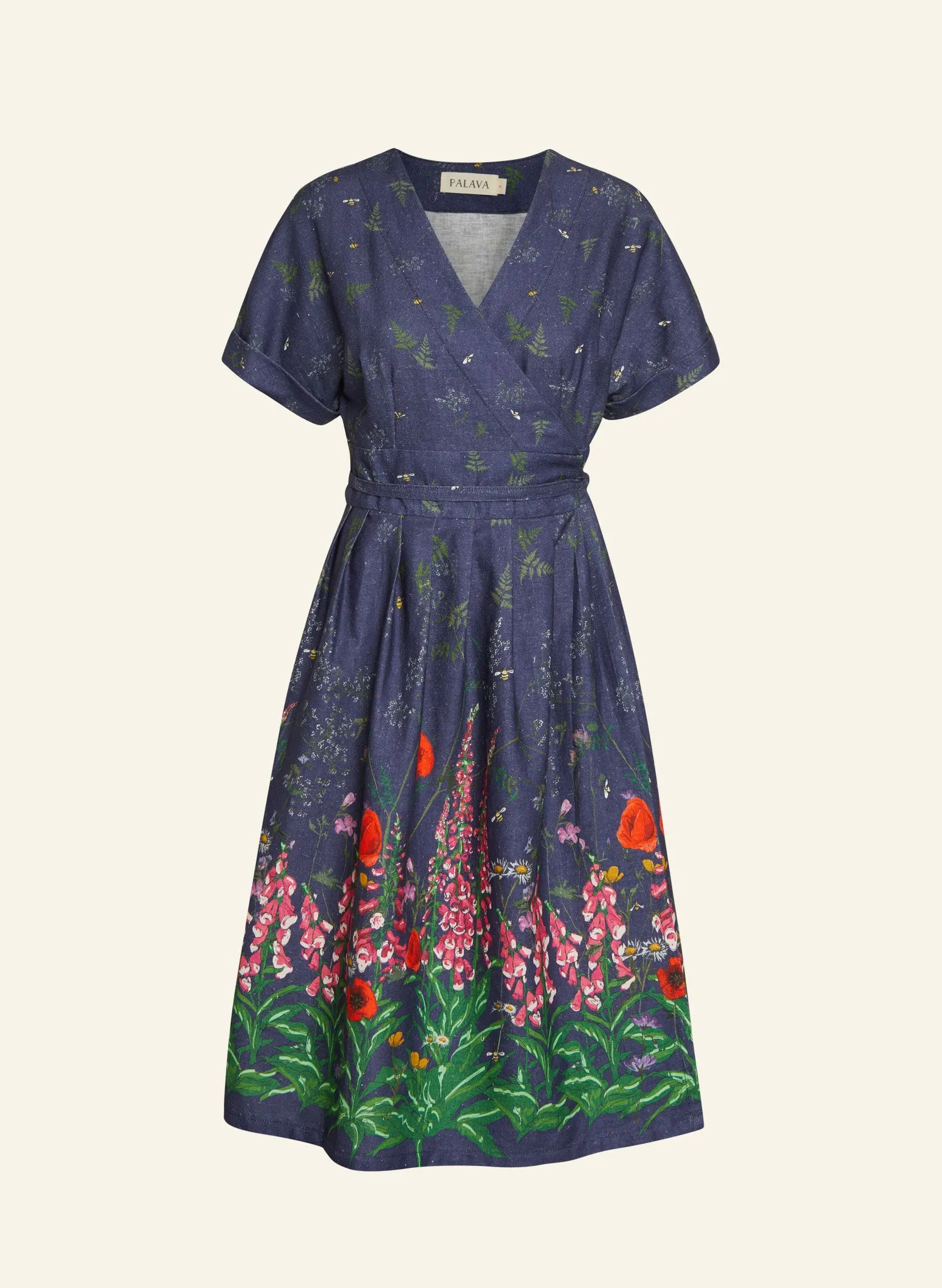 Esme Dress - Indigo Wildflower