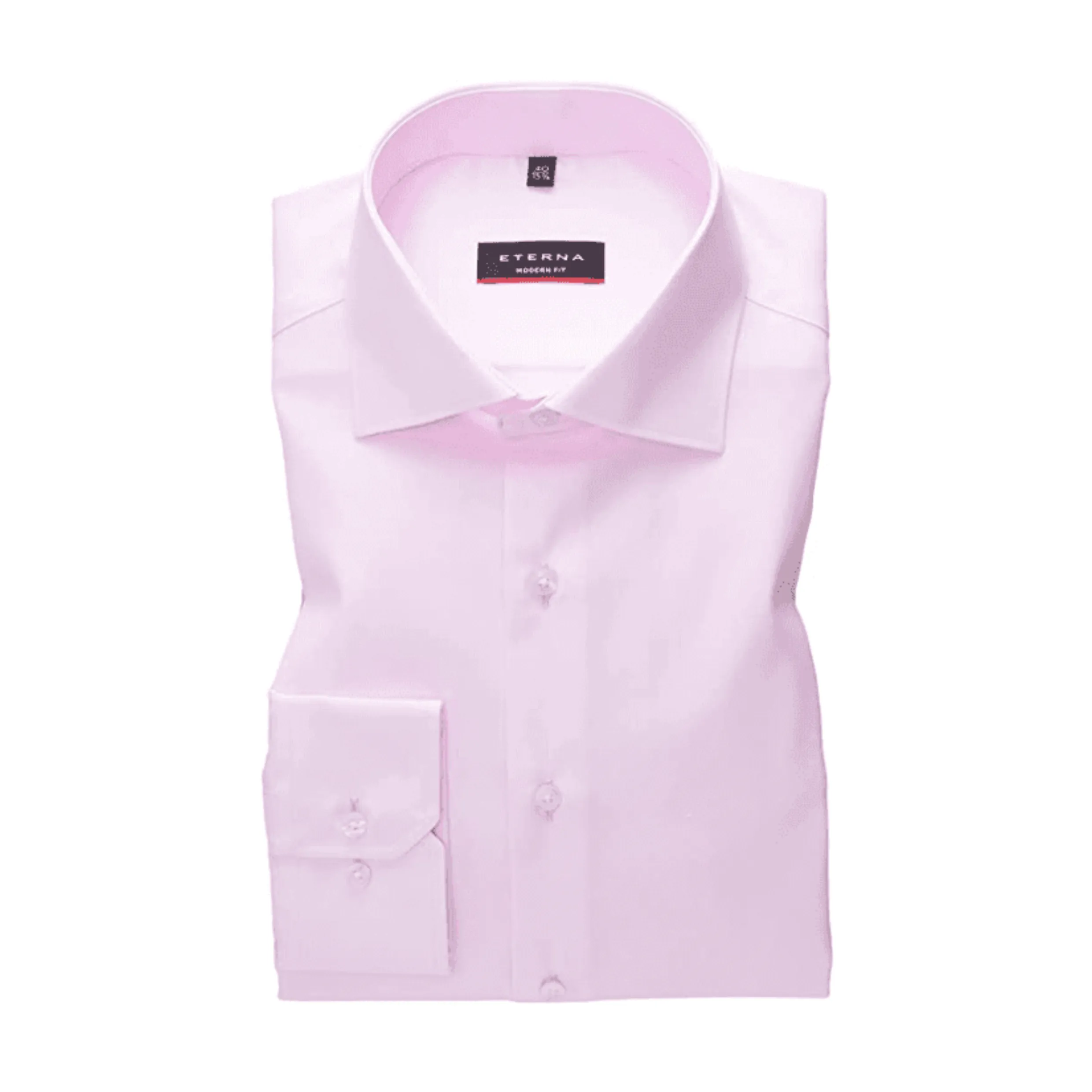 eterna Tattoo Cover Up Shirt Twill Swiss Cotton Non Iron - Pink